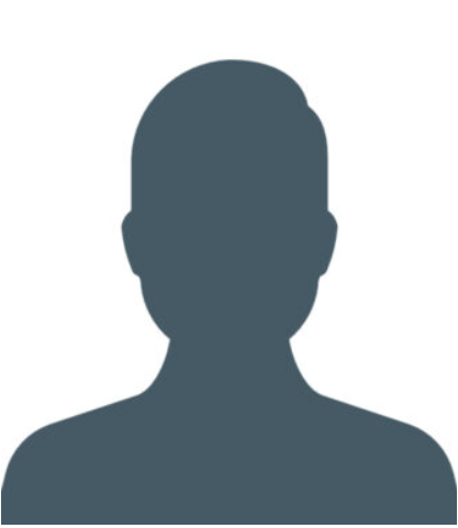 Silhouette of male headshot used as placeholder