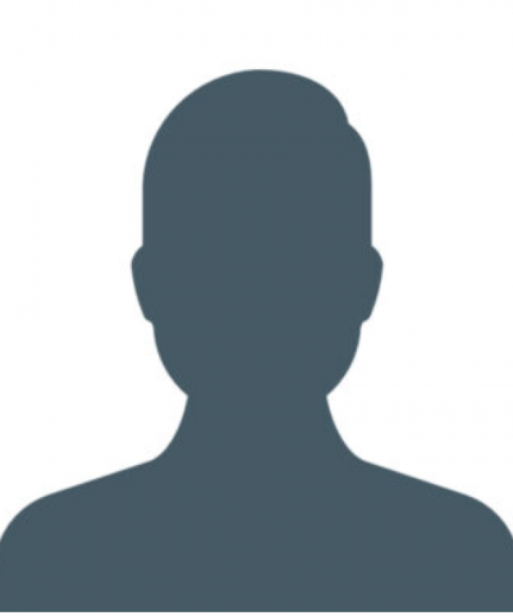 Silhouette of male headshot used as placeholder